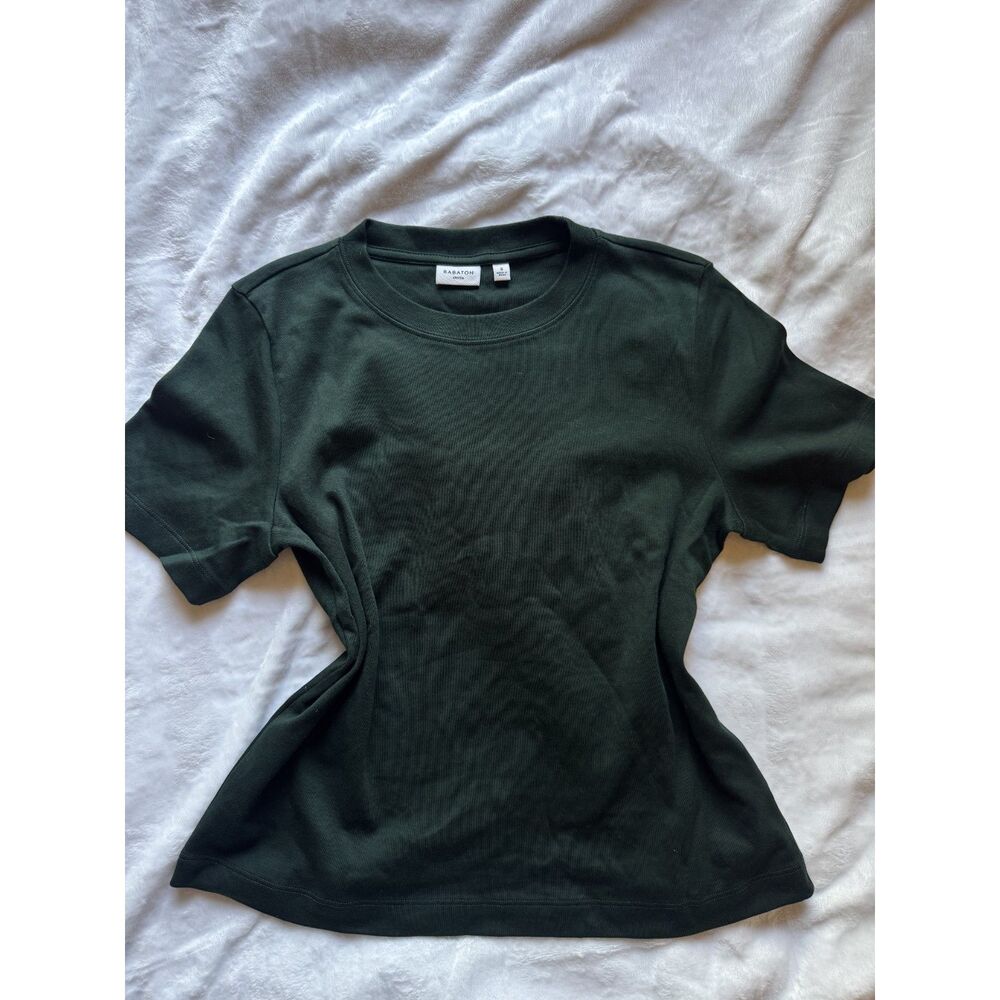 Babaton Aritzia Womens S Dark Green Shirt